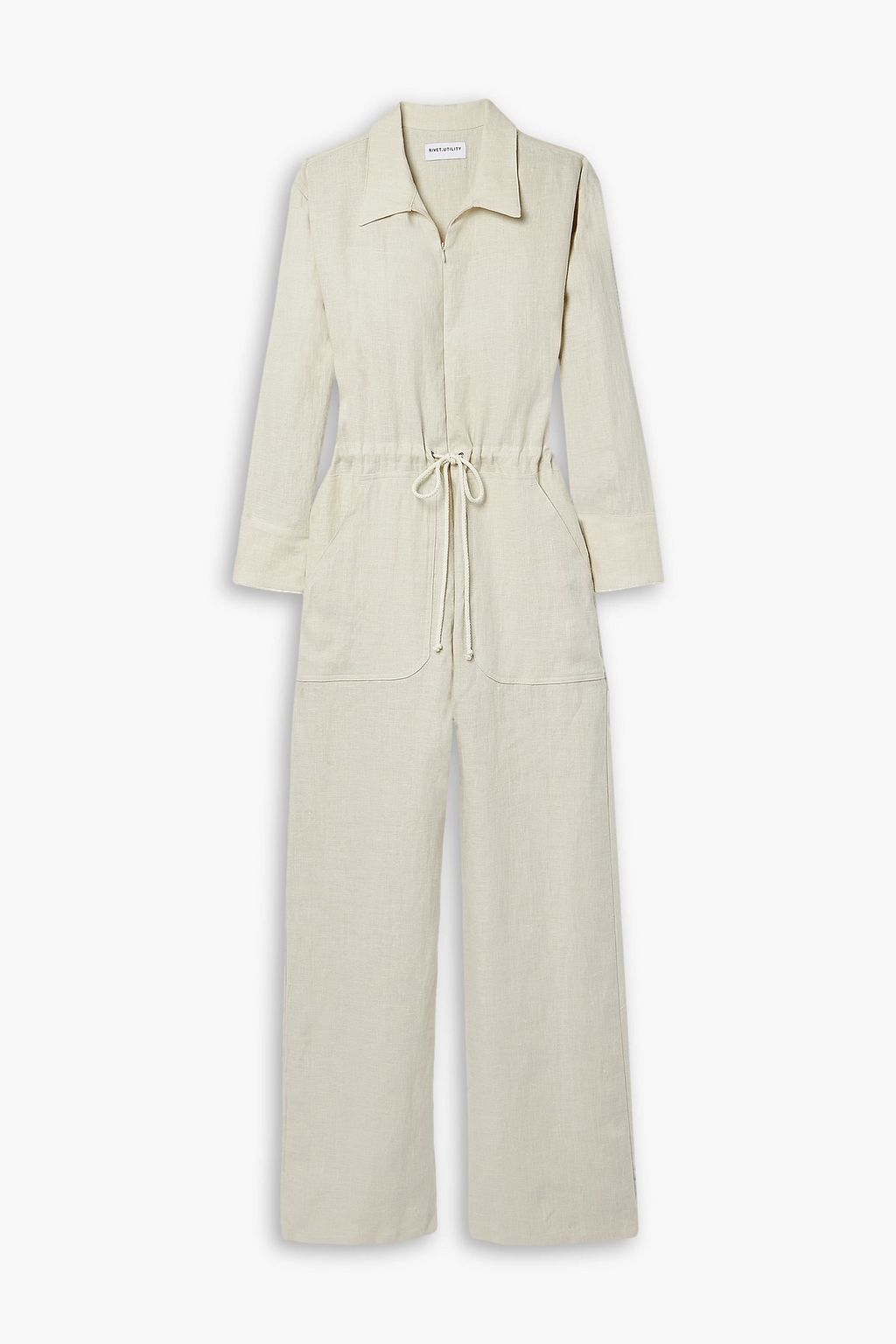 RIVET UTILITY Hottie linen jumpsuit THE