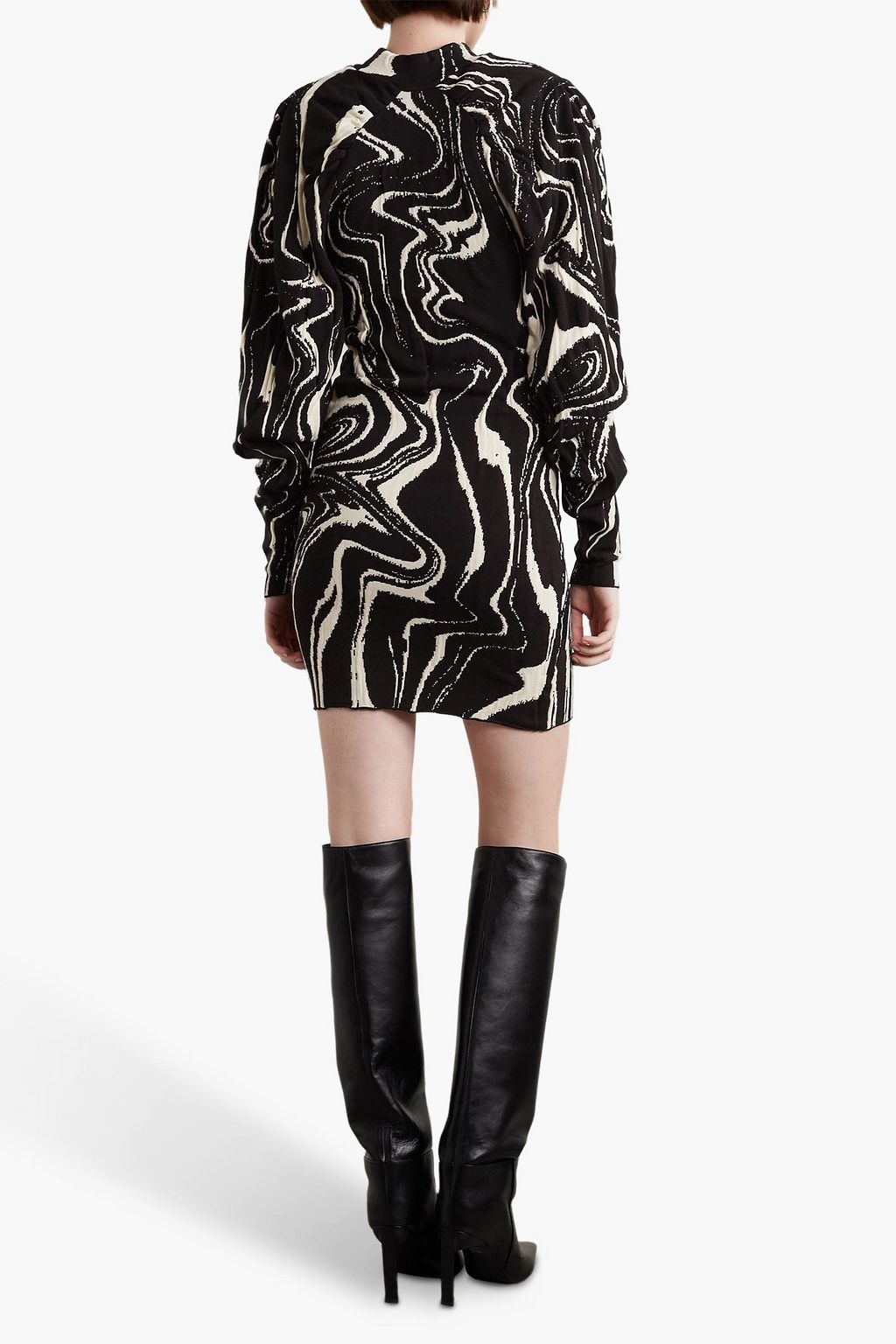 ROTATE BIRGER CHRISTENSEN 자카드 니트 미니 드레스