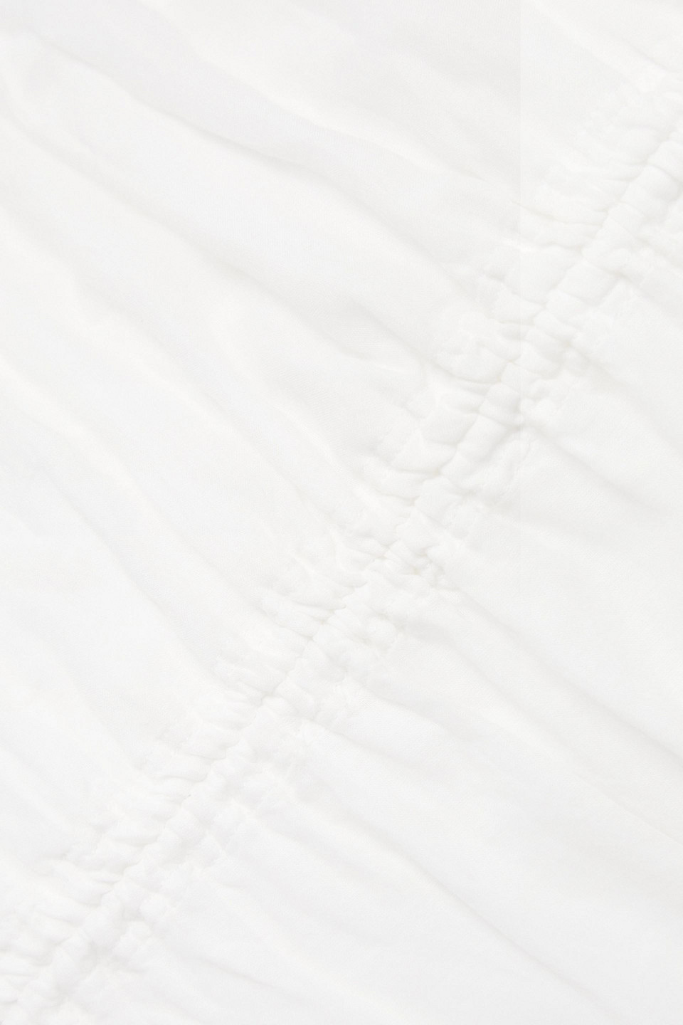 Isabel Marant Étoile Lecia One-shoulder Ruched Cotton-voile Mini Dress In White