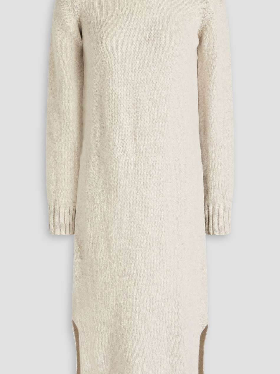 simone wool turtleneck midi dress