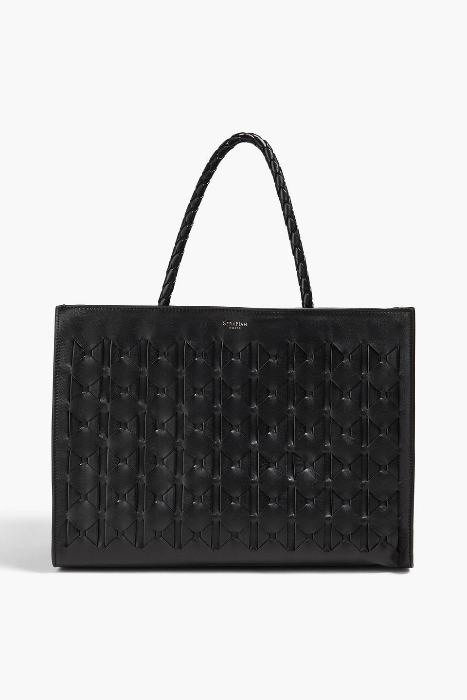 Serapian 1928 Mosaico Woven Leather Tote