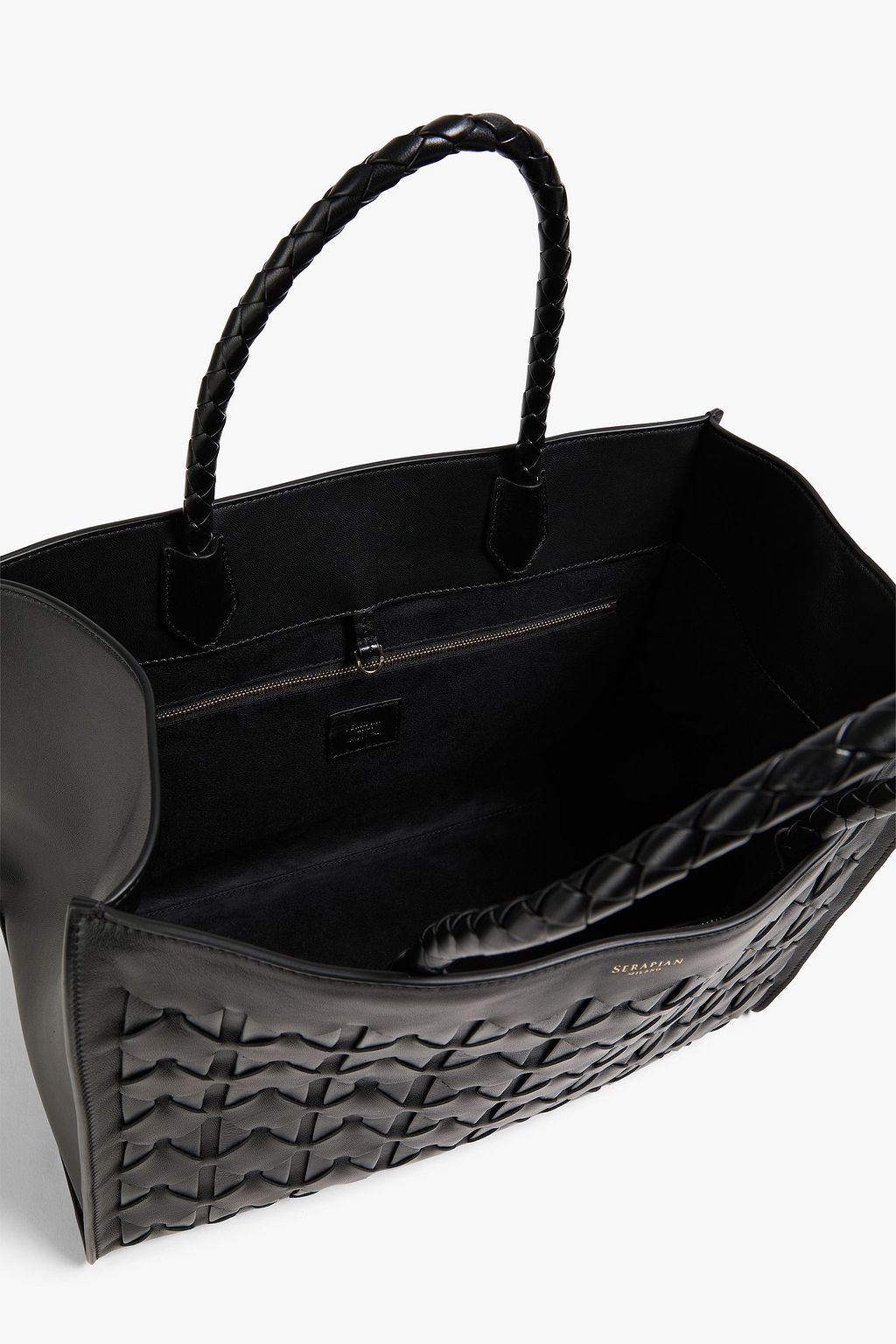 SERAPIAN Tote Bag „1928“ aus geflochtenem Leder