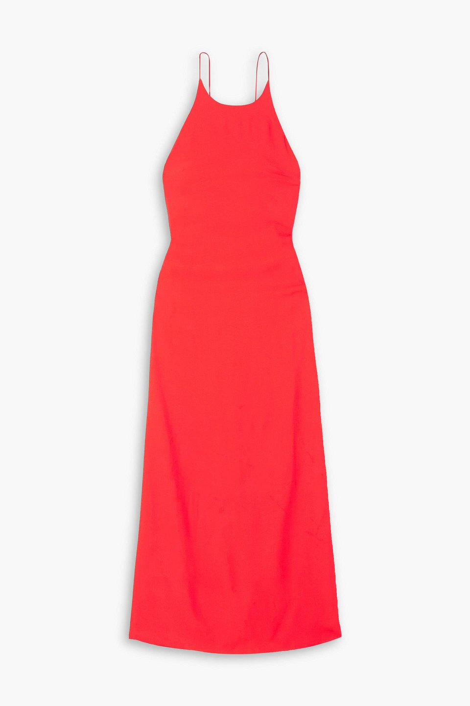 Gauchère Open-back Crepe Maxi Dress In Red