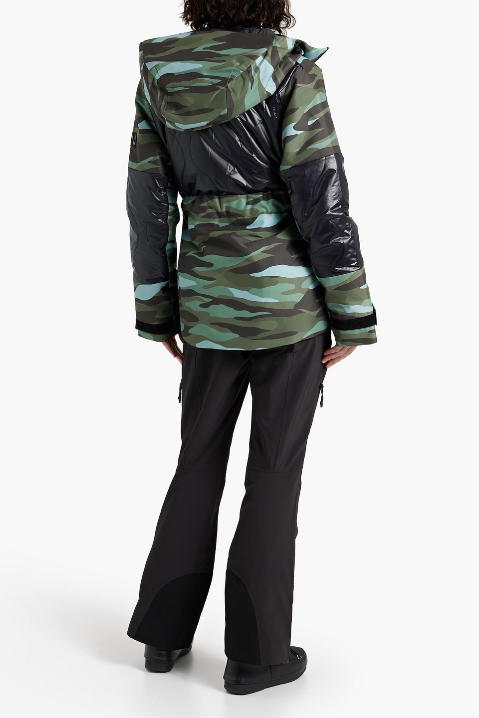 Shop Holden Quilted Camouflage-print Hooded Ski Jacket In Army Green