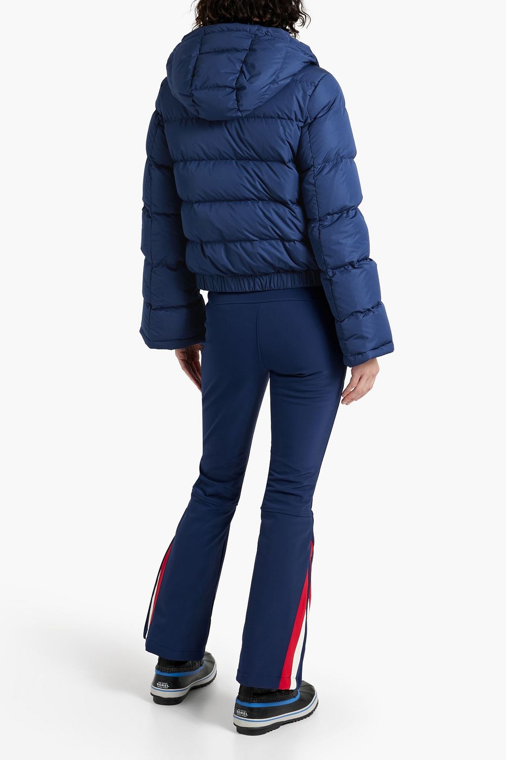 PERFECT MOMENT Quilted shell hooded down ski jacket THE