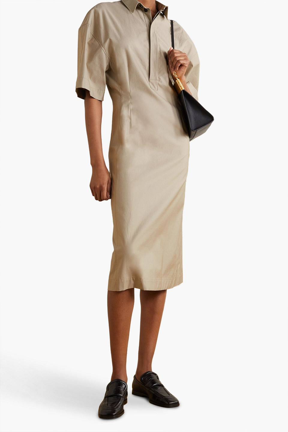  Gauchere - Safina Hemdkleid Aus Baumwollpopeline - Neutral - Fr 34 