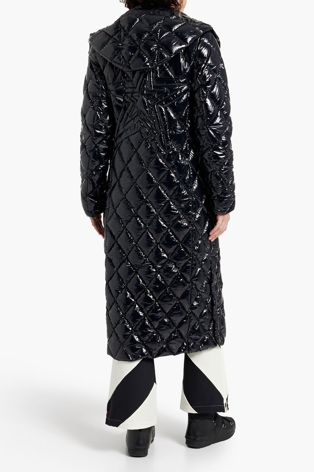 PERFECT MOMENT Duvet quilted shell hooded down coat
