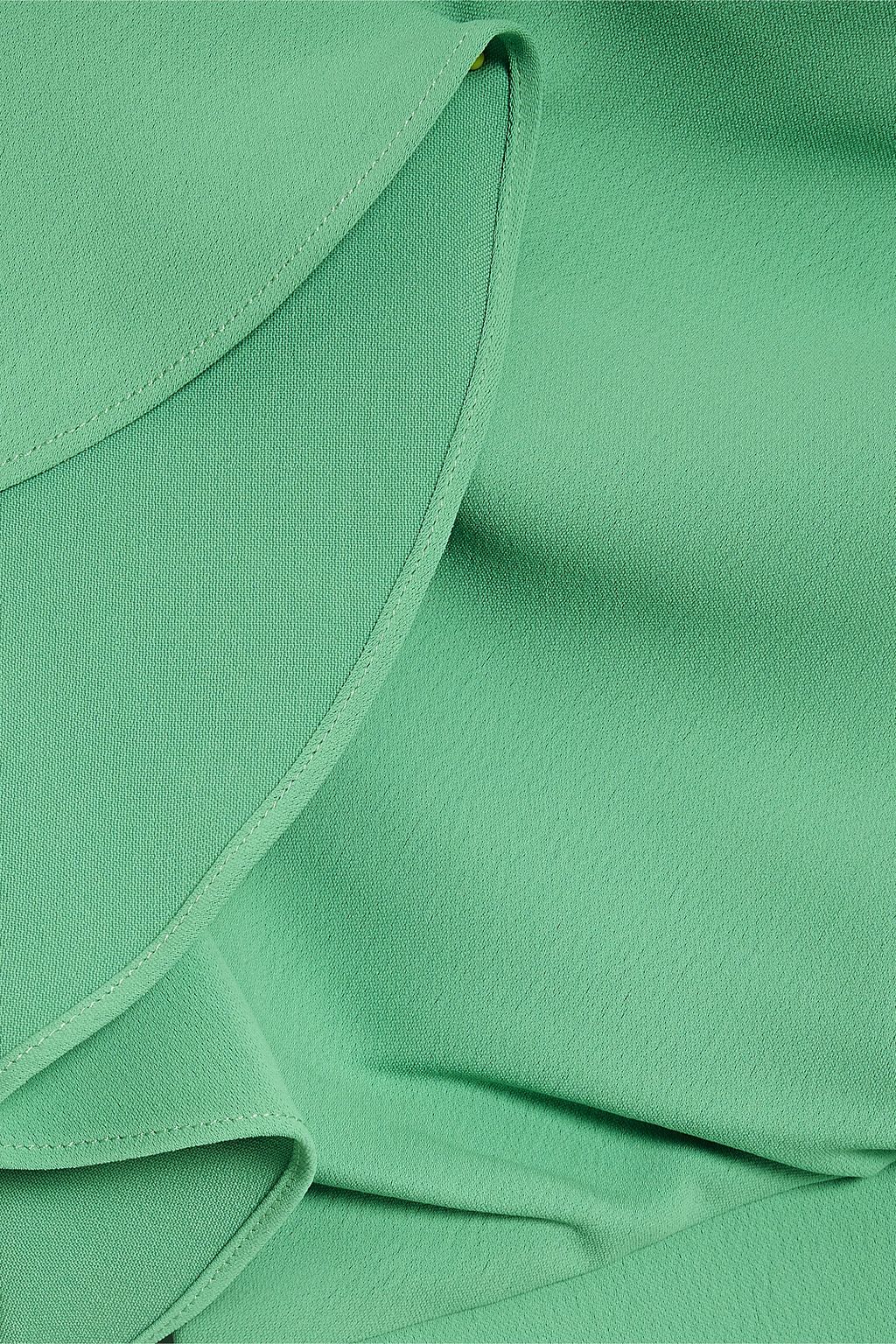 BADGLEY MISCHKA فستان من الكريب بتصميم درابيه مزين بكشاكش