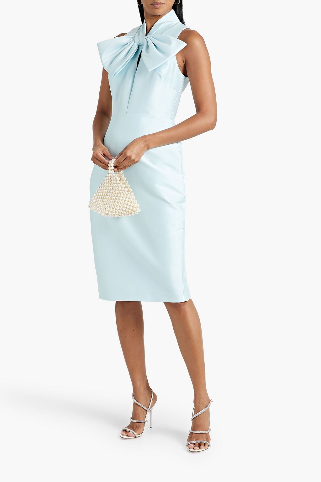 BADGLEY MISCHKA ファイユ ワンピース リボン付き
