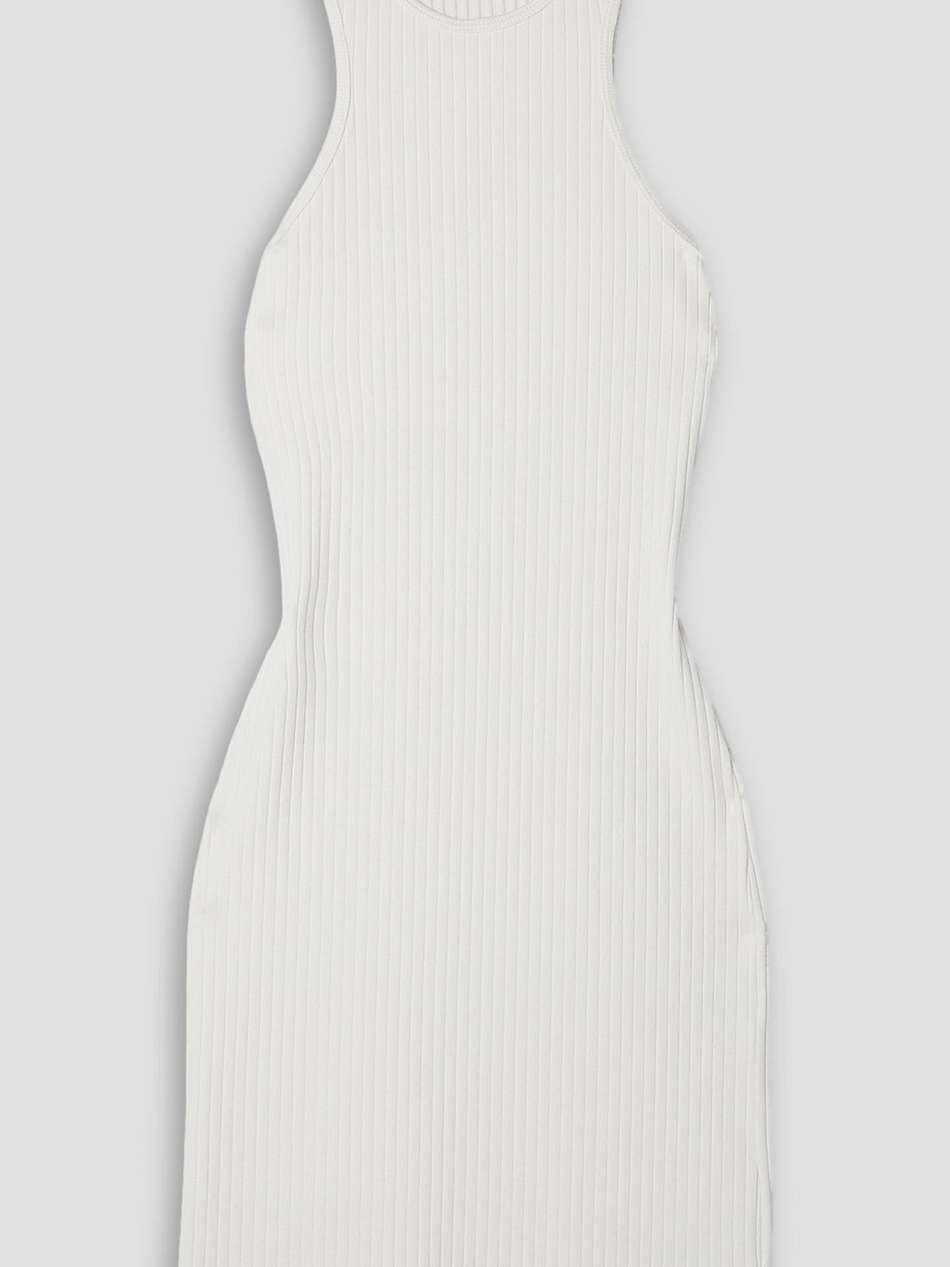 ribbed stretch-cotton jersey mini dress