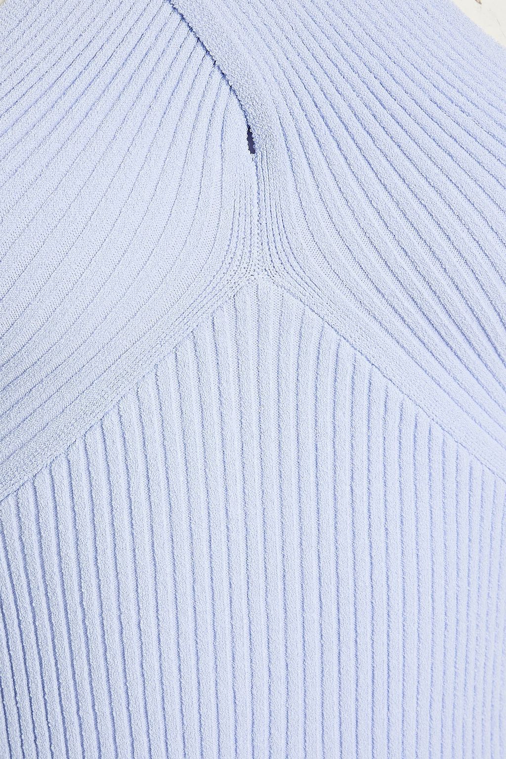 AUTUMN CASHMERE فستان قصير بحبكة مضلّعة