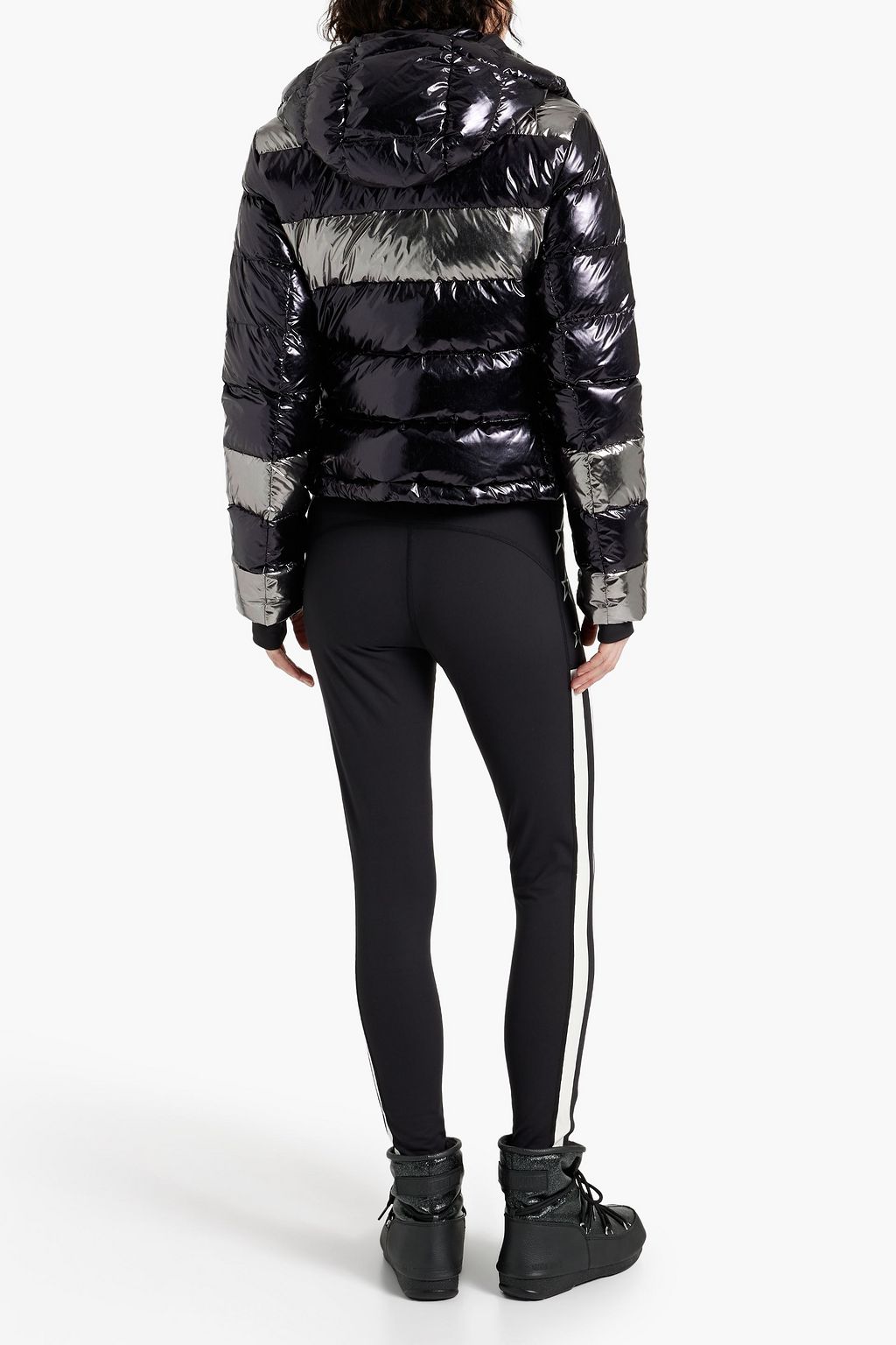PERFECT MOMENT Quilted metallic ski jacket THE
