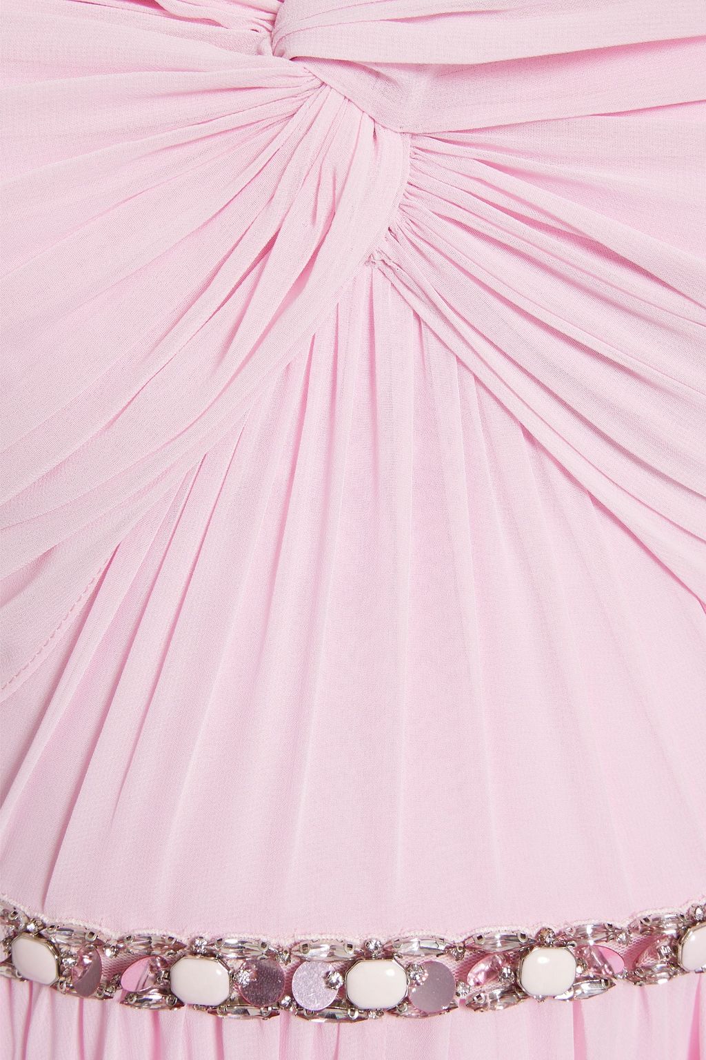 JENNY PACKHAM Crystal-embellished chiffon bridal gown