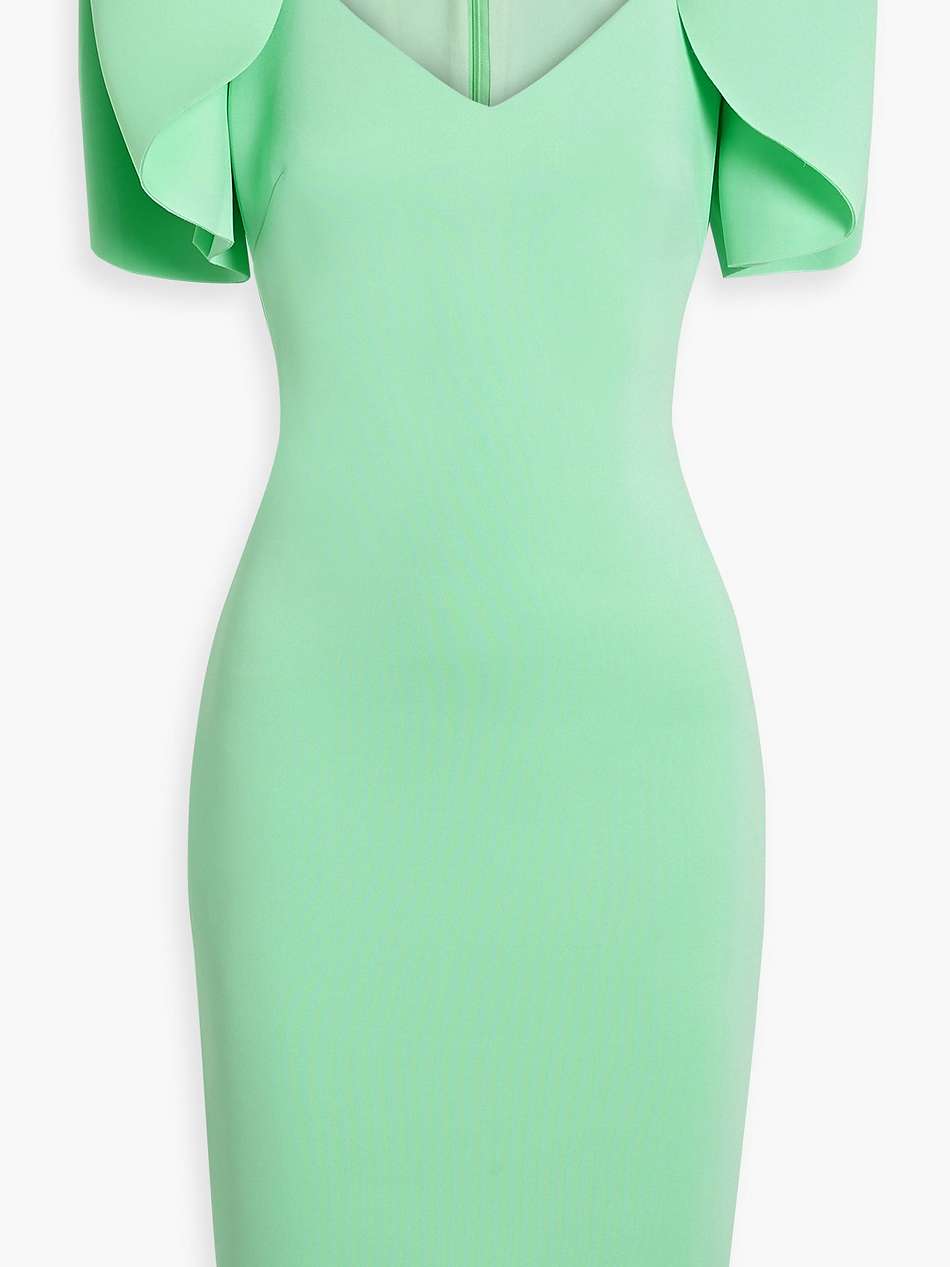 ruffled scuba dress