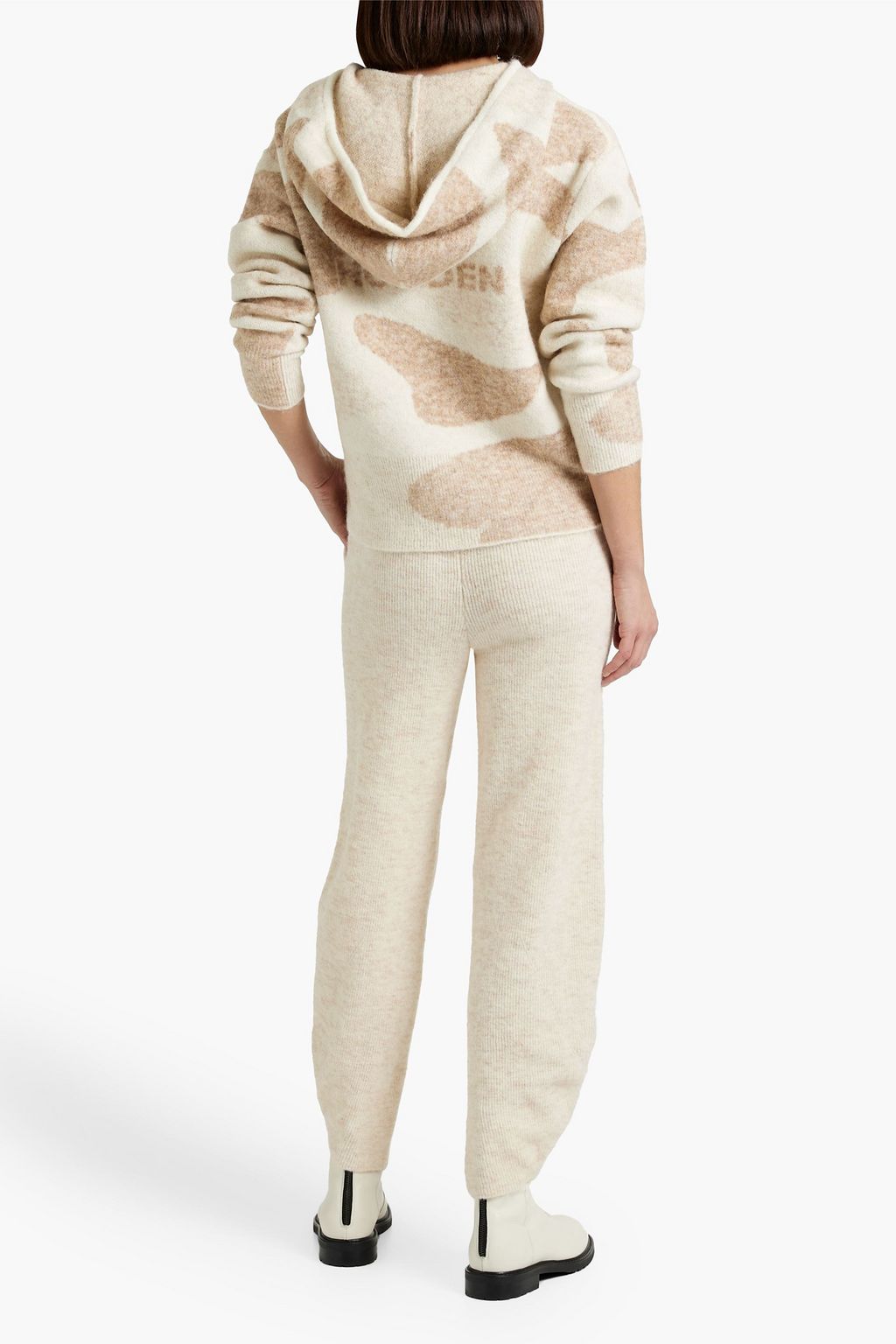 HOLDEN Chalet mélange ribbed-knit track pants
