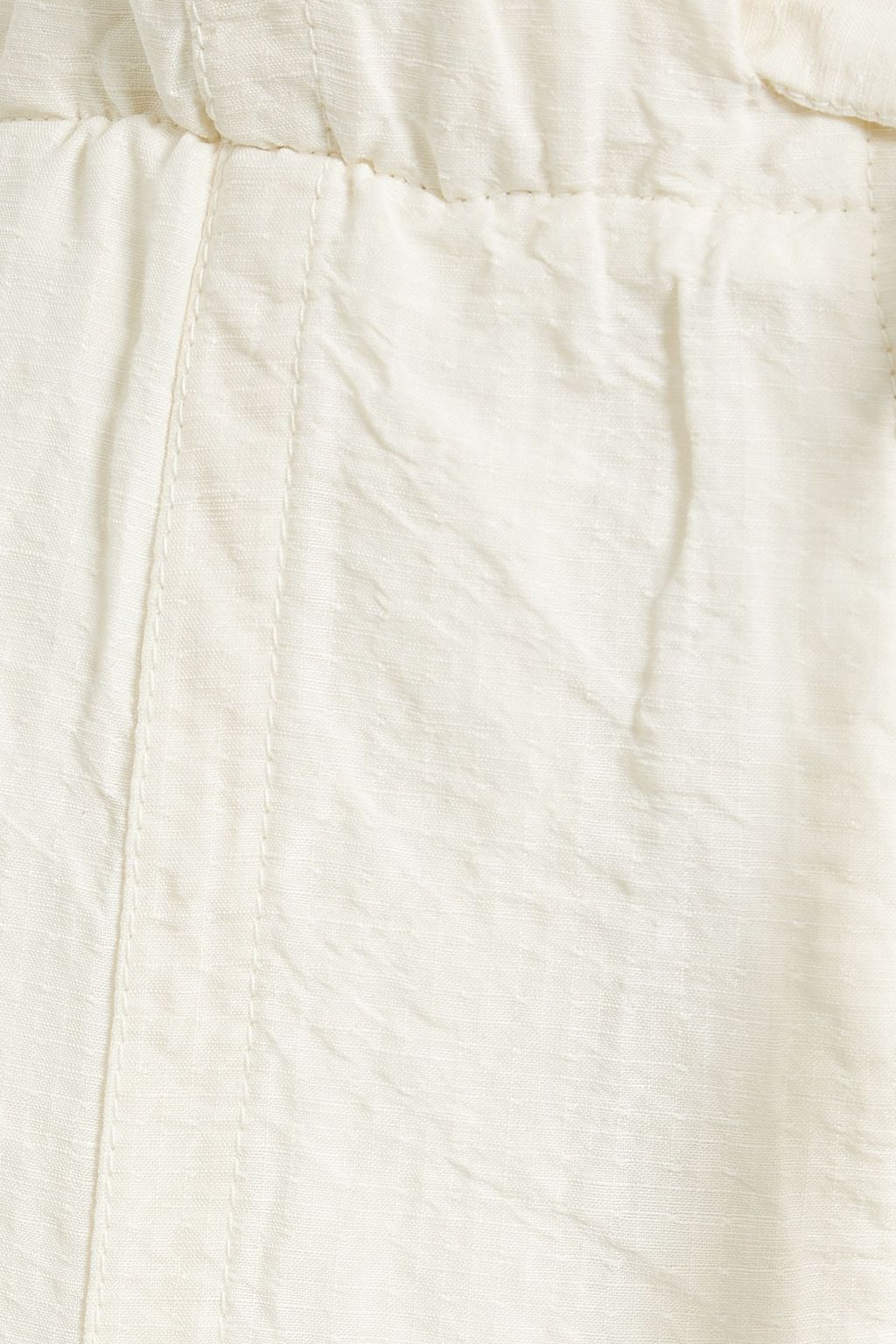JIL SANDER Crinkled linen and cotton-blend straight-leg pants