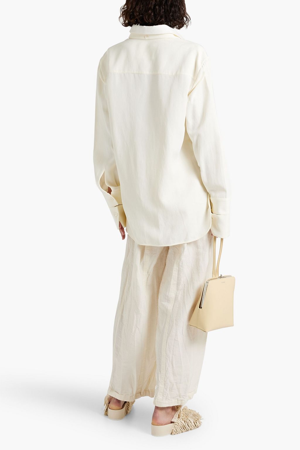 JIL SANDER Cutout grain de poudre shirt