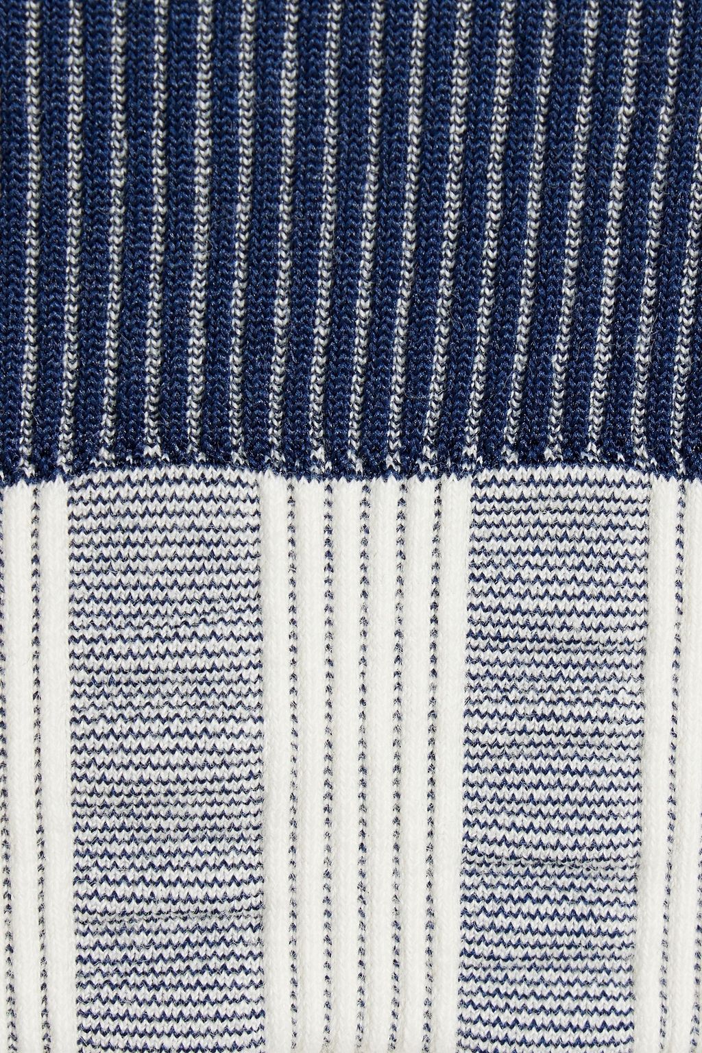 BASERANGE Oleta stripped ribbed stretch-jersey sports bra