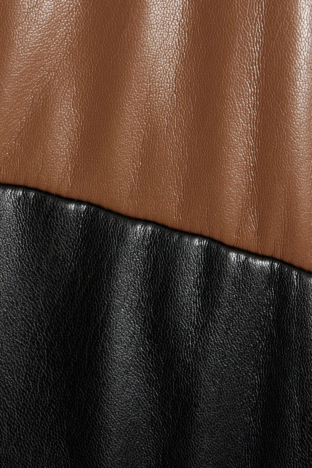 STAND STUDIO Milani two-tone quilted faux leather jacket