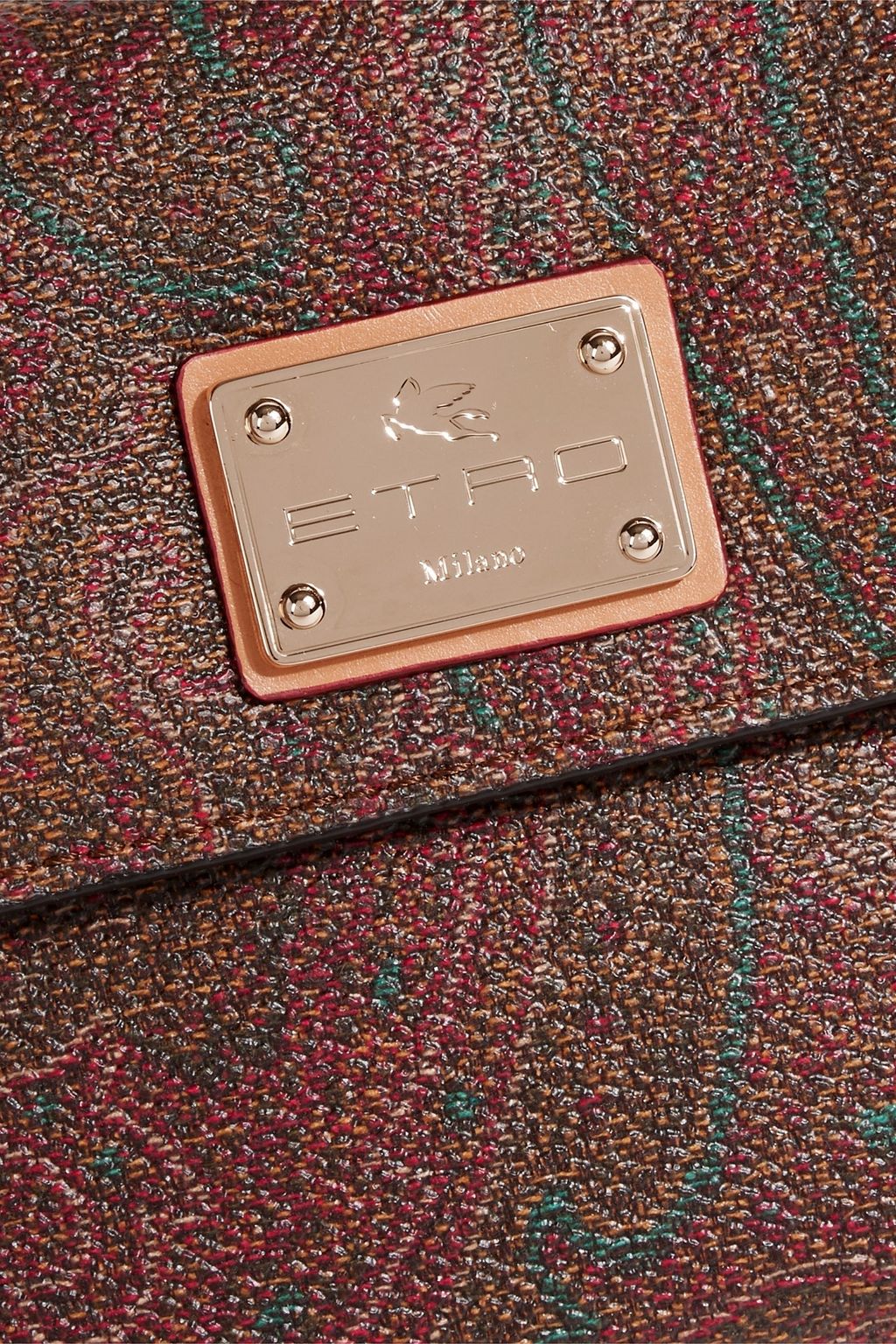 ETRO Paisley-print coated-canvas wallet