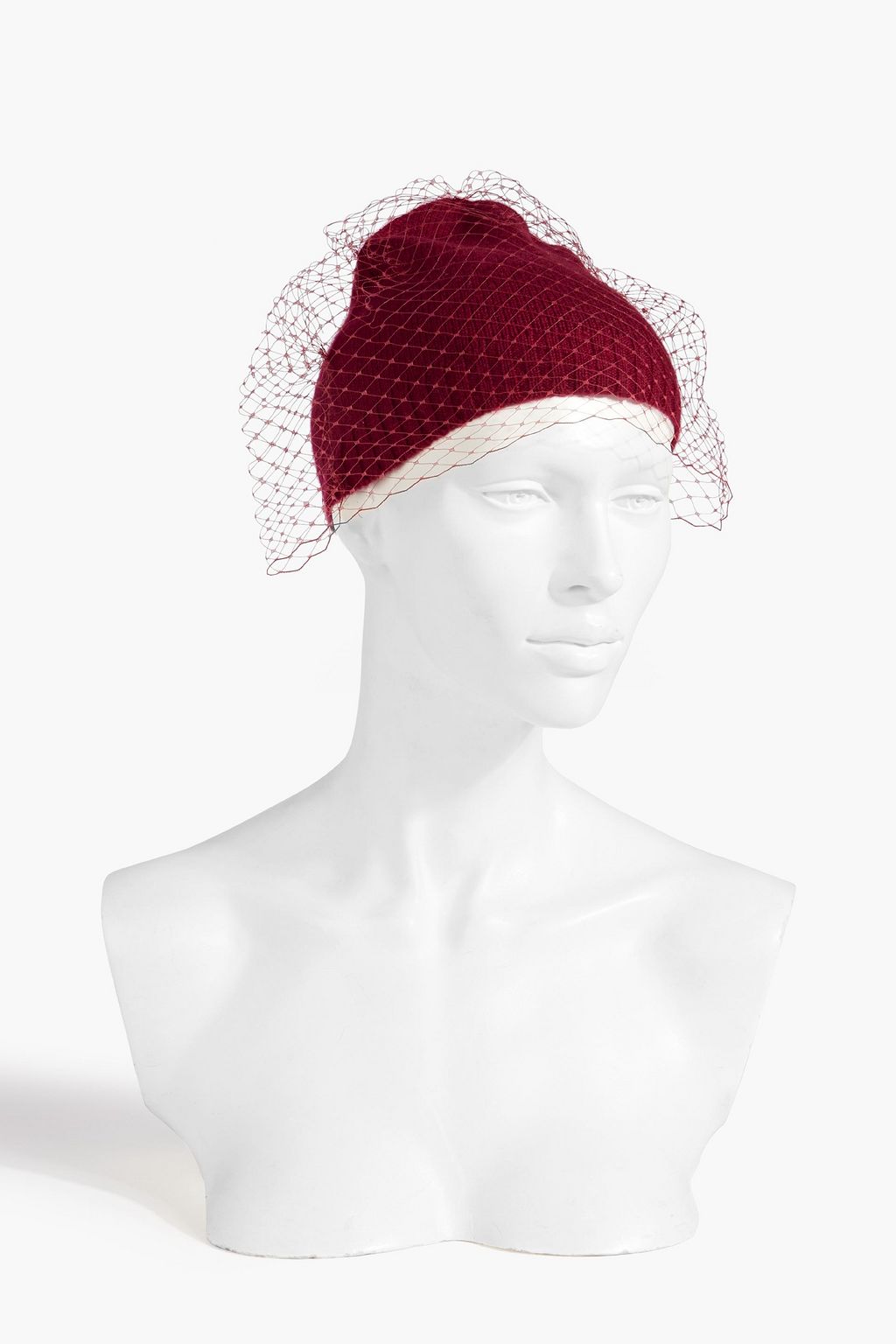 EUGENIA KIM Lucinda mesh-trimmed merino wool and cashmere-blend beanie