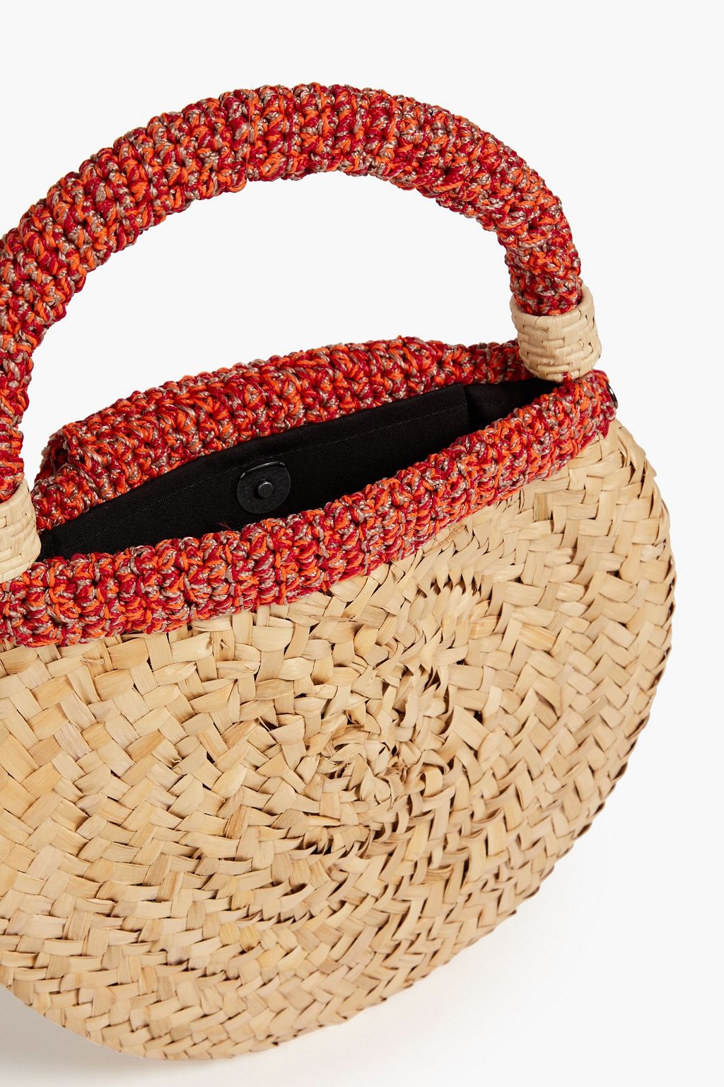CATARINA MINA Carnaúba crochet and faux raffia tote
