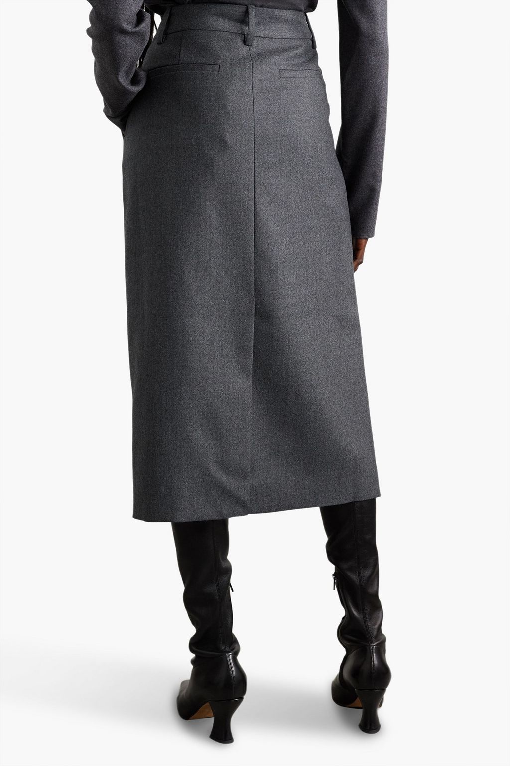 TIBI Wool-twill pencil skirt