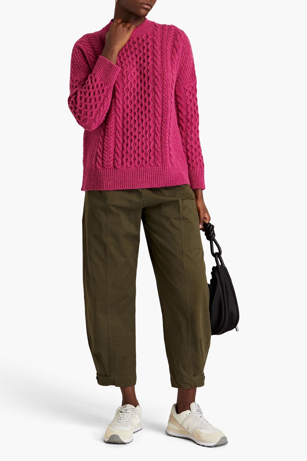&DAUGHTER Cable-knit wool sweater