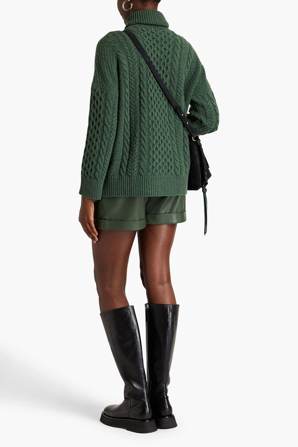 &DAUGHTER Annis cable-knit wool turtleneck sweater