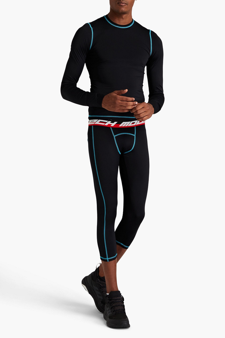  Aztech Mountain - Cropped Stretch Tights - Black - Xs/s 