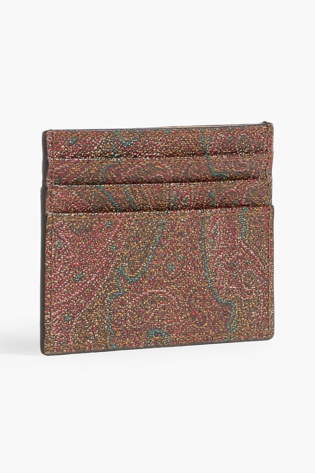 ETRO Printed coated canvas cardholder