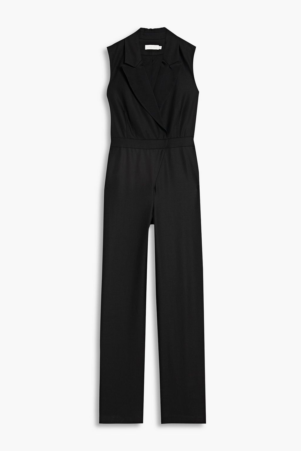 SIMKHAI Reyna satin-trimmed twill wide-leg jumpsuit | THE OUTNET