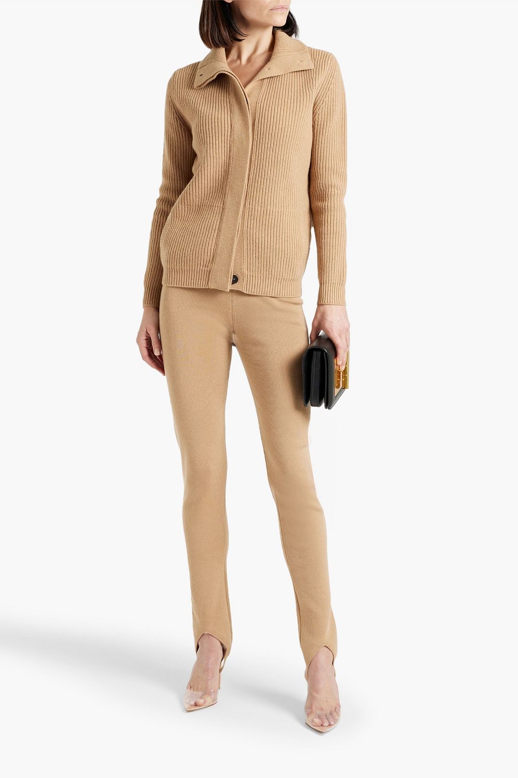 TOM FORD Ribbed wool and cashmere-blend cardigan