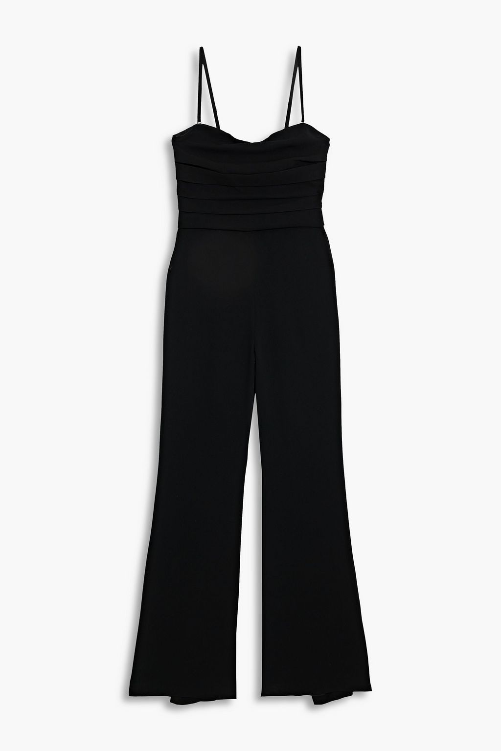 SIMKHAI Rebecca pleated crepe wide-leg jumpsuit | THE OUTNET