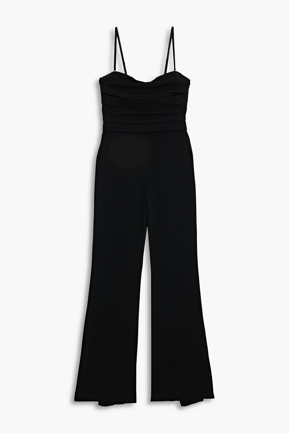SIMKHAI - Rebecca pleated crepe wide-leg jumpsuit - Black