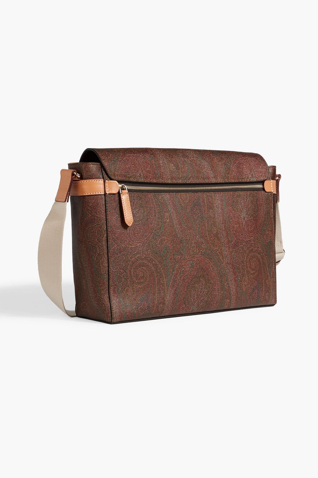 ETRO Paisley-print coated-canvas messenger bag
