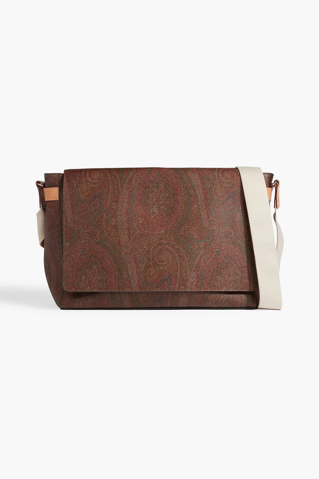 ETRO Paisley-print coated-canvas messenger bag