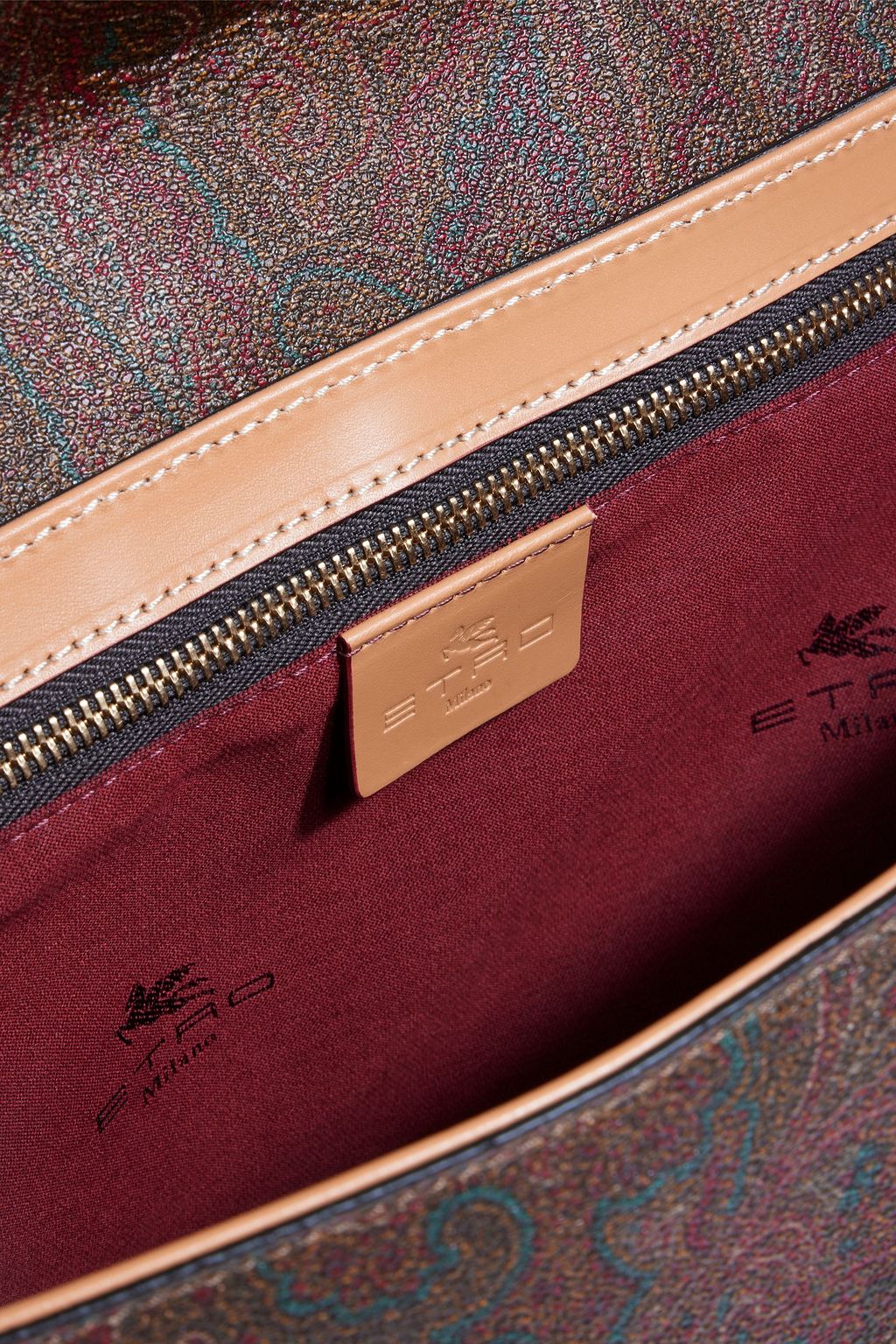 ETRO Paisley-print coated-canvas messenger bag