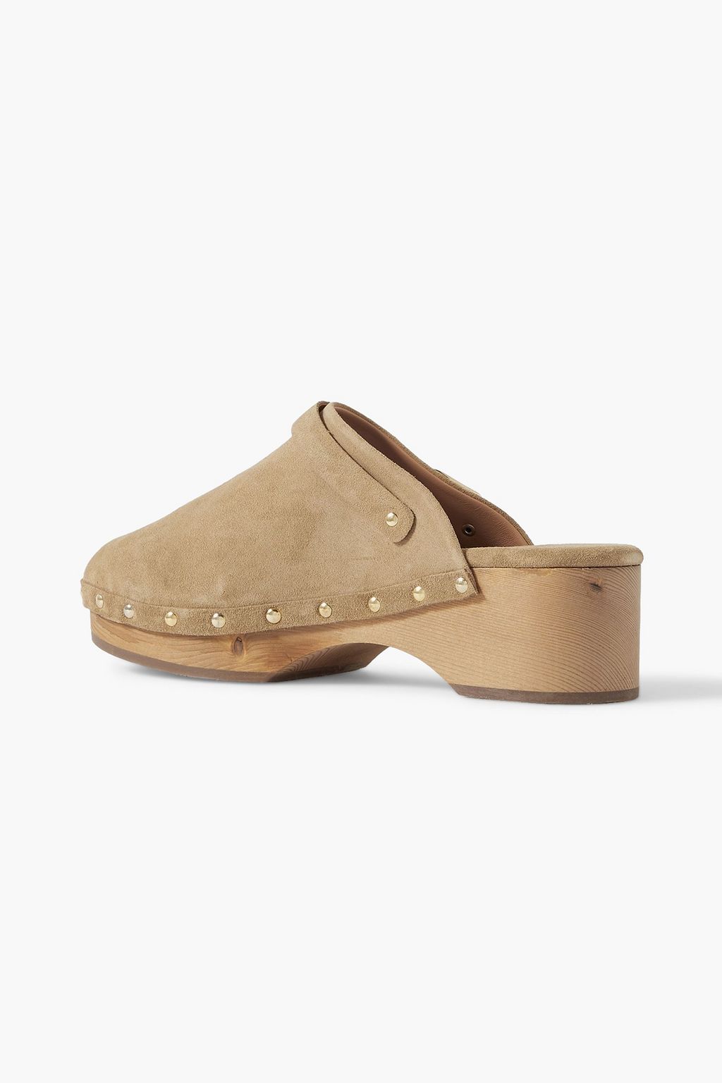 ANCIENT GREEK SANDALS Classic studded suede platform clogs