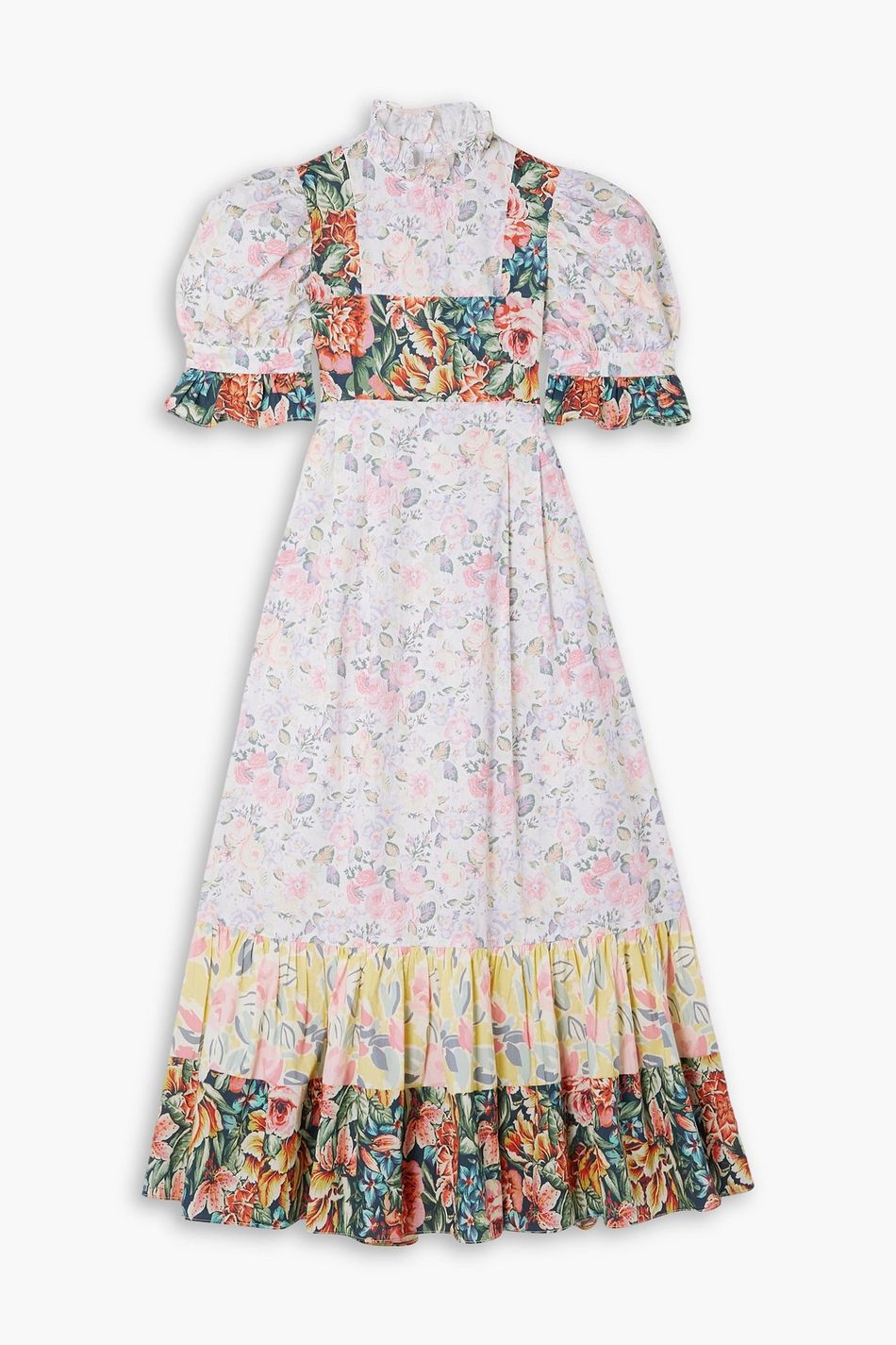 BATSHEVA X LAURA ASHLEY Ruthin floralprint cottonpoplin midi dress