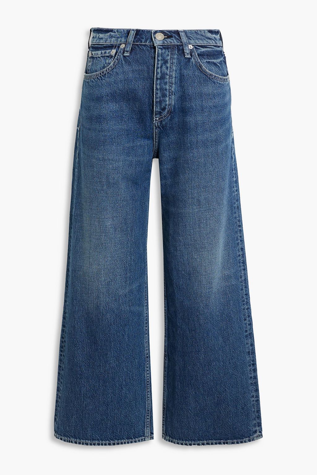 RAG & BONE Andi cropped high-rise wide-leg jeans | THE OUTNET