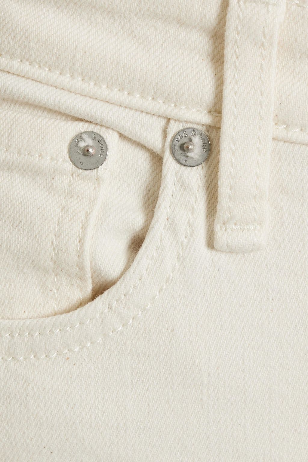RAG & BONE جينز قصير بأرجل مستقيمة وخصر عالٍ