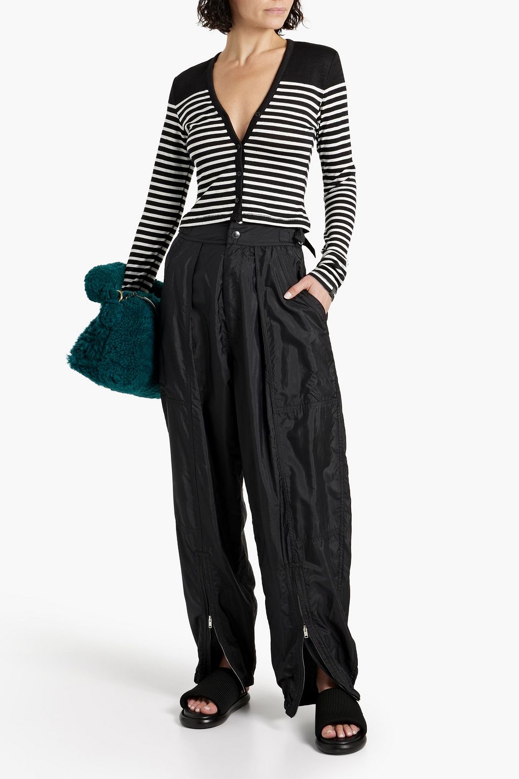 RAG & BONE Striped knitted cardigan