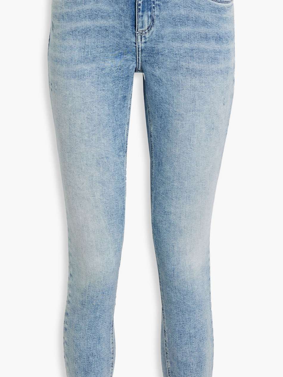 cate cropped distressed mid-rise skinny jeans