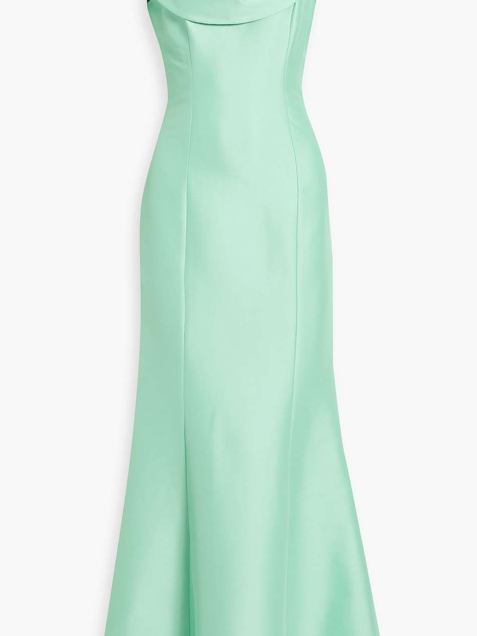 draped faille gown