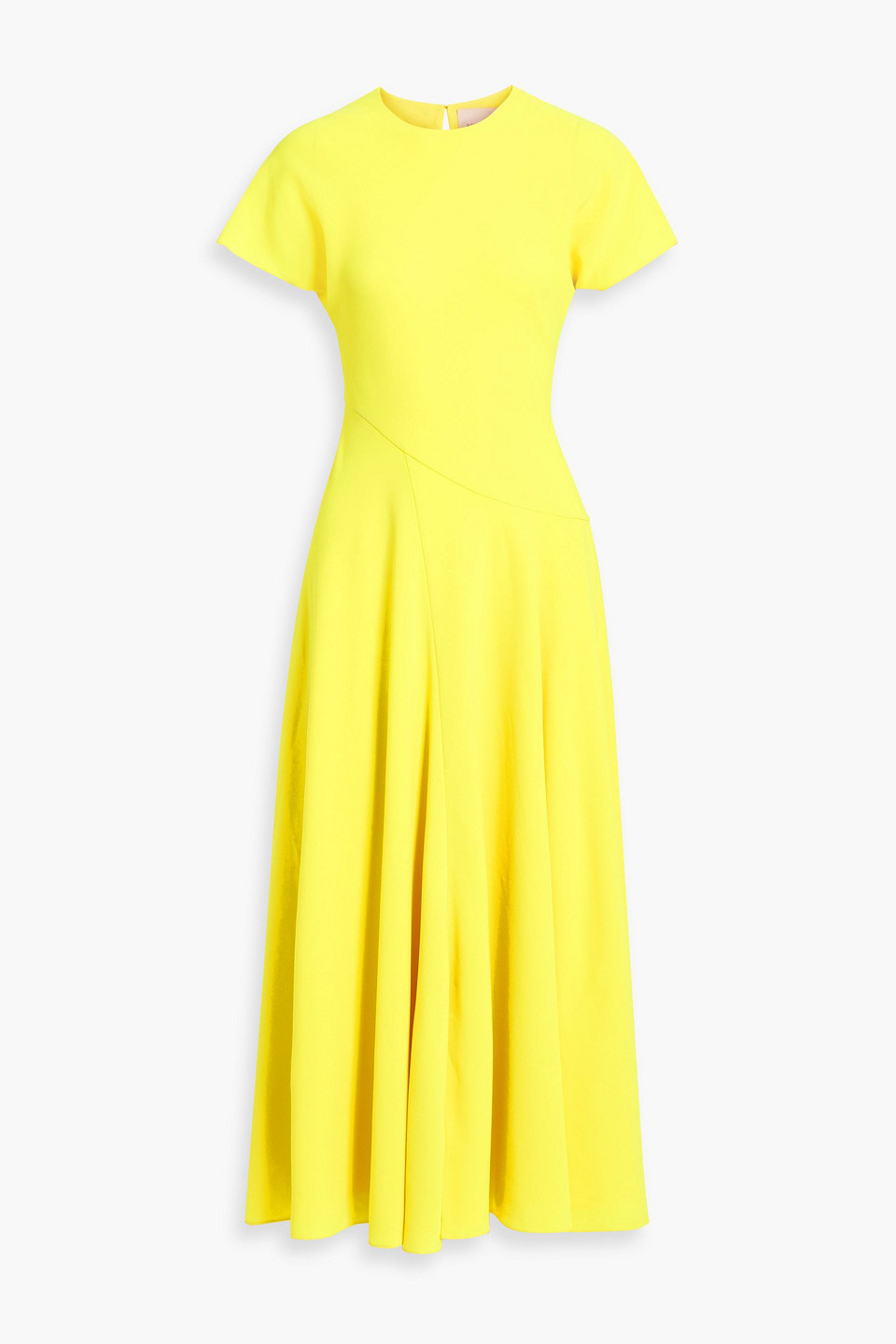 Roksanda Womens Bright Yellow Adriana Crepe Midi Dress