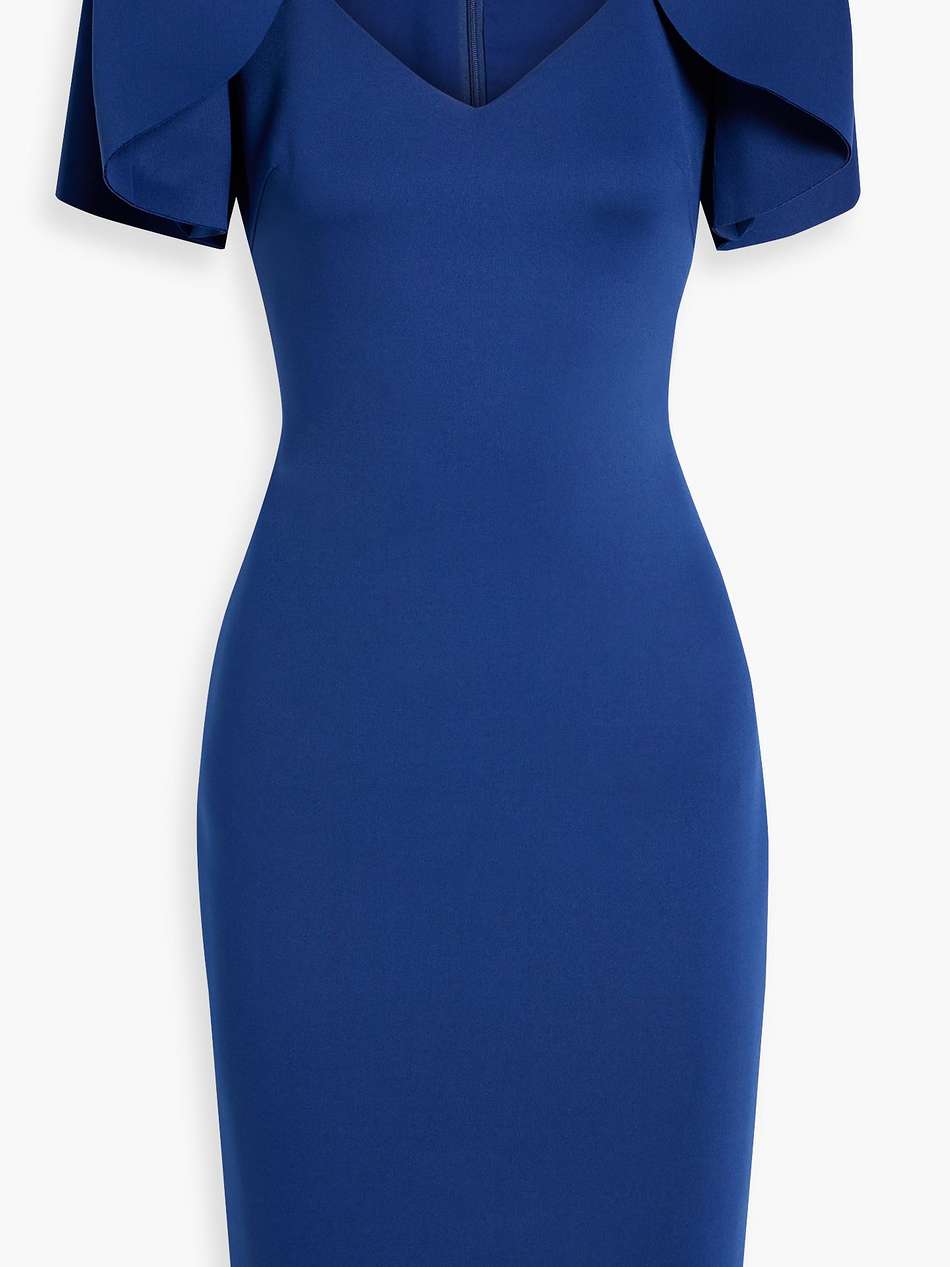 ruffled scuba dress