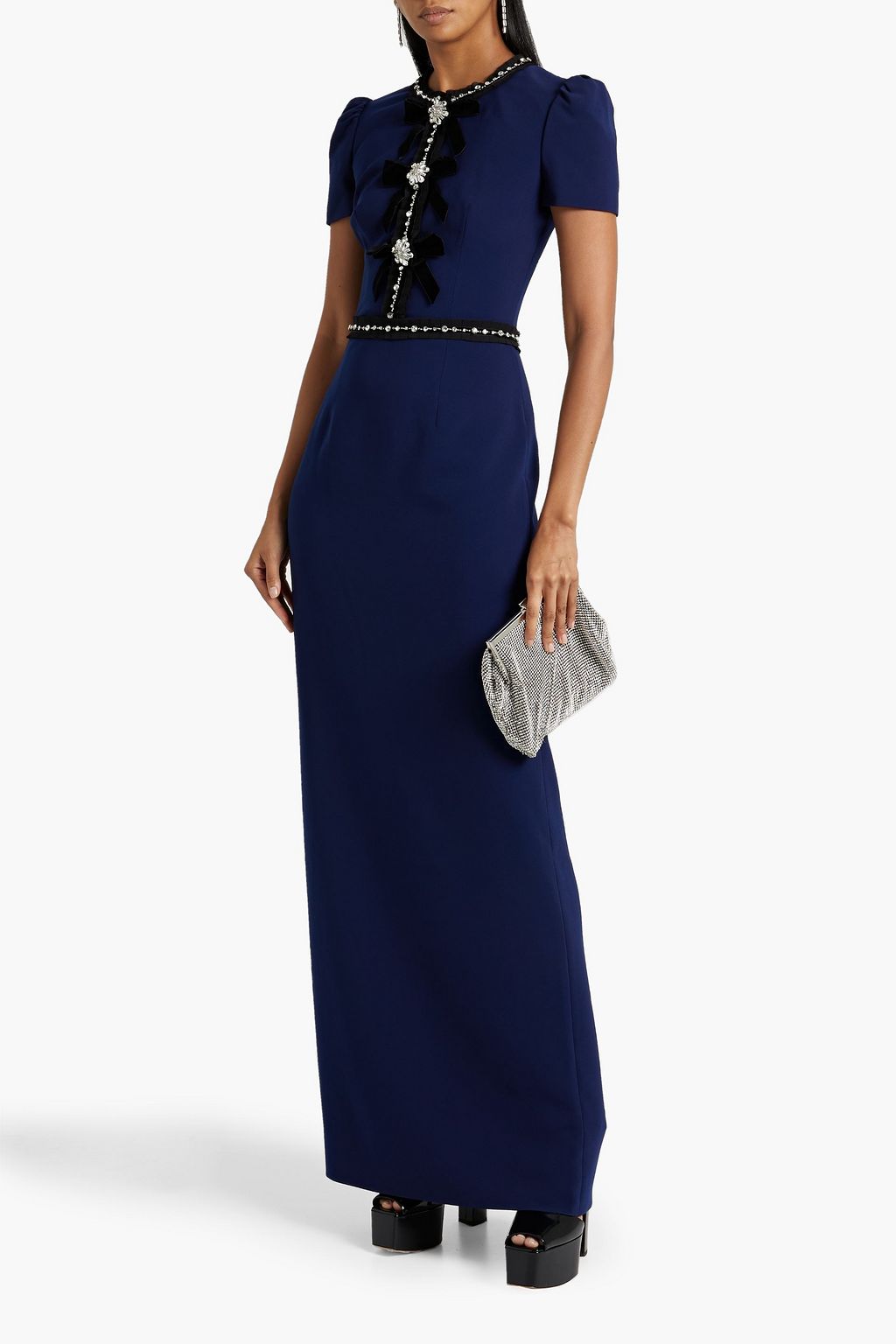 JENNY PACKHAM クレープ ロングドレス