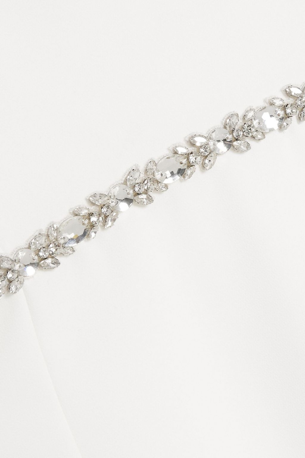 JENNY PACKHAM Cape-effect embellished crepe bridal gown