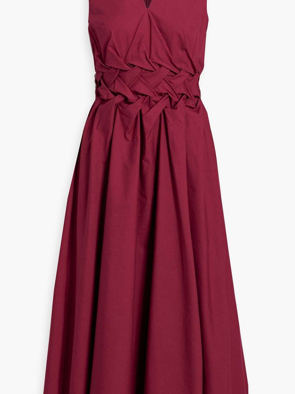 eifal woven cotton-poplin midi dress